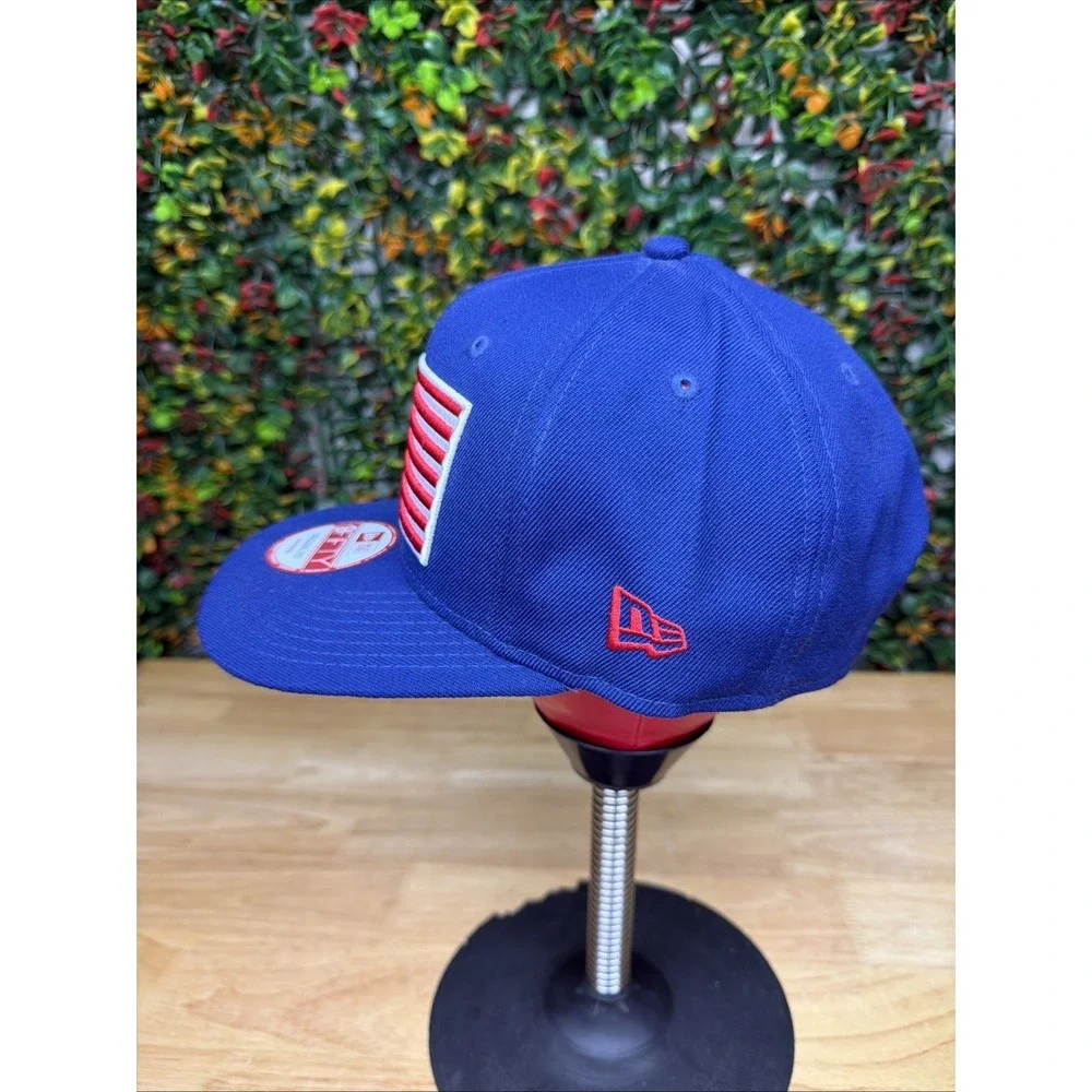 Texas Rangers MLB Custom USA Flag Logo New Era‎ Royal Blue 9Fifty SnapBack Hat